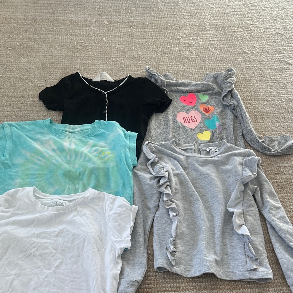 Splendid Kids Short Sleeve Tee Set - Black, White, Blue, Gray